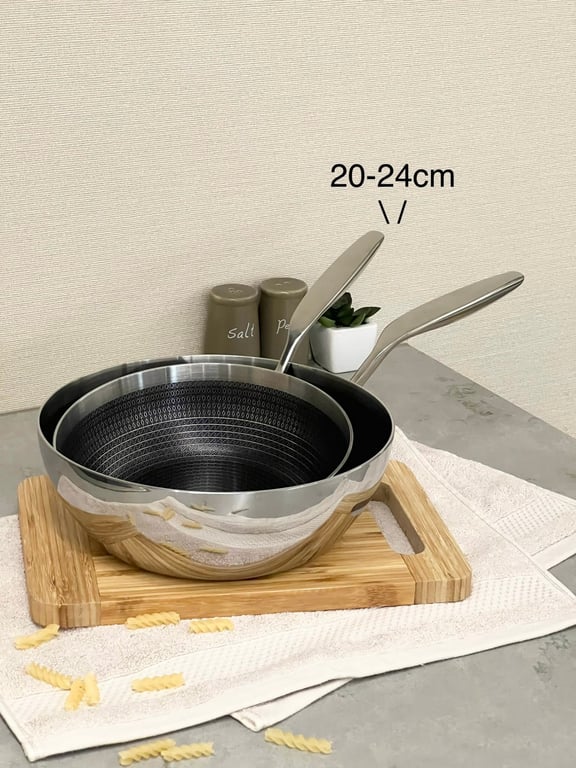 Chảo kaiyo vân nổi size 20-24-26 (chảo sâu)