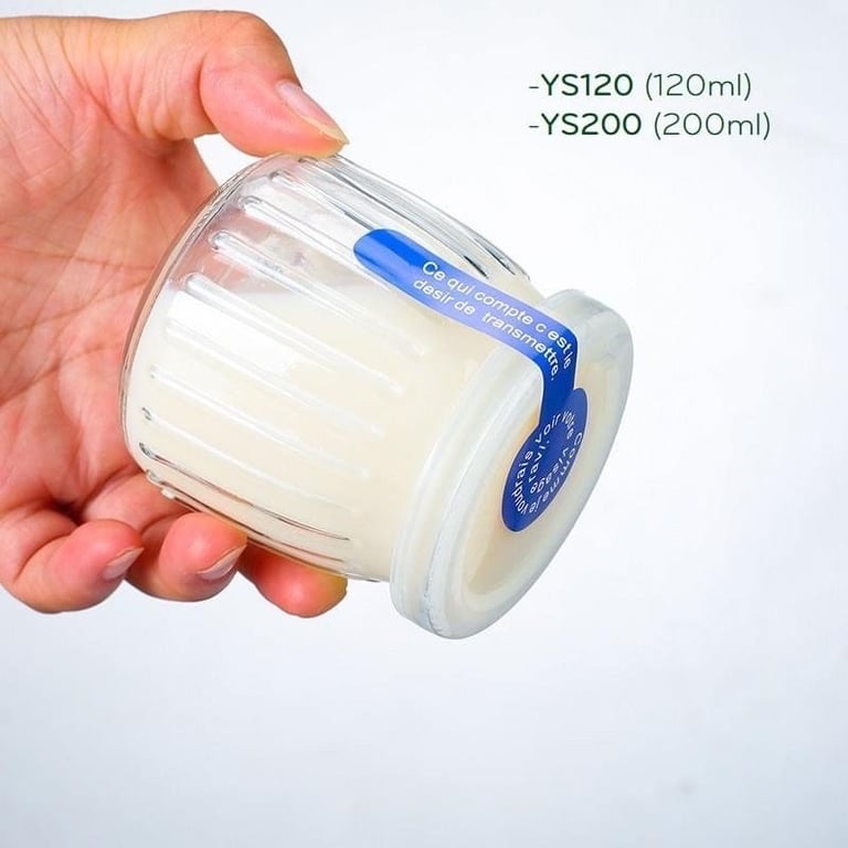 HŨ THỦY TINH 100ml làm sữa chua hay chưng yến