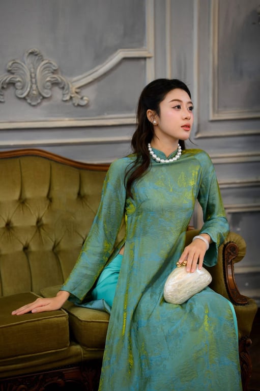 AD gấm tằm xanh lá (có bigsize)