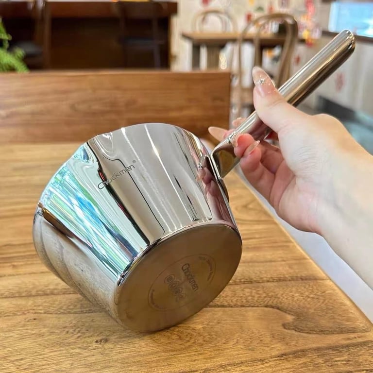 Quánh inox liền đáy size 13cm nhà chockmen