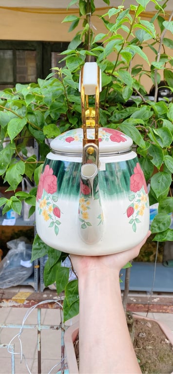 🌷 🌷 🌷 ẤM HOA TRÁNG MEN  3.3L❤️