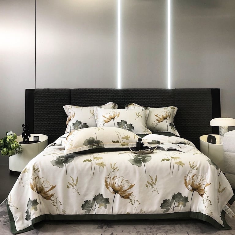 SET CHĂN GA GỐI LỤA THÁI 4 MÓN 𝐓𝐄𝐍𝐂𝐄𝐋  (1)