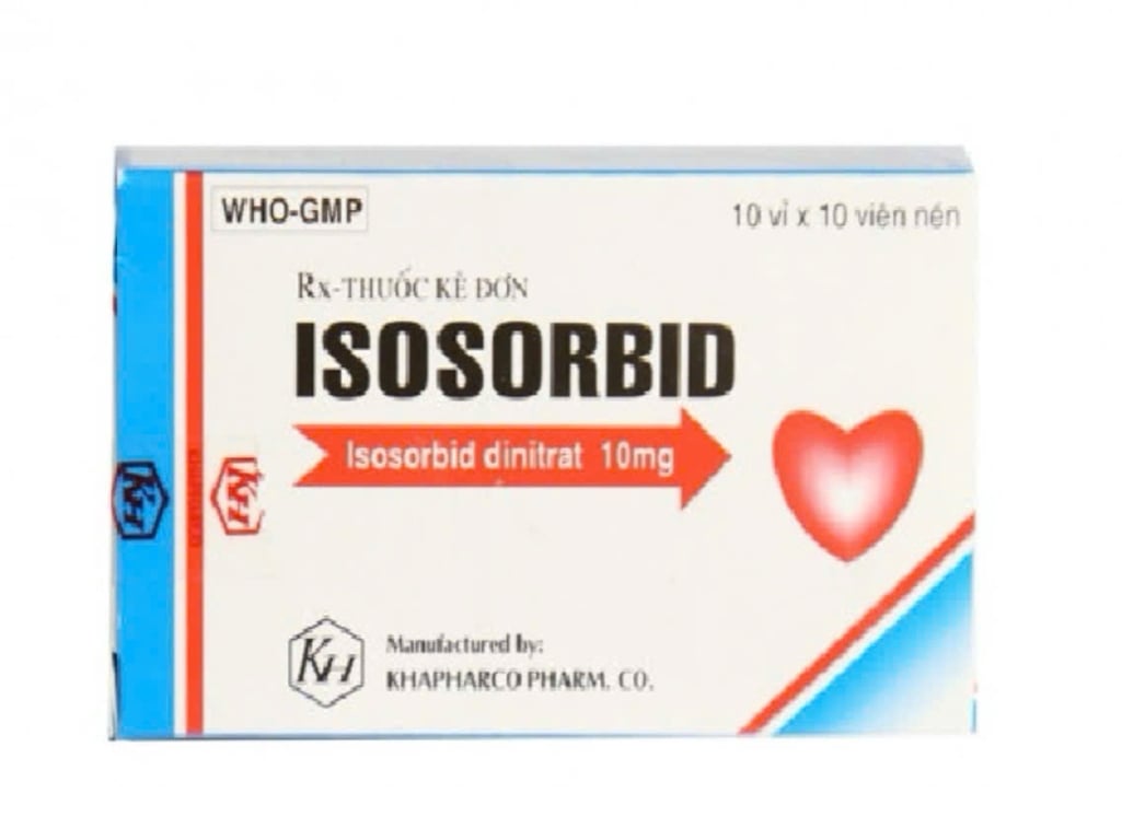 Isosorbid 10 Khánh hoà h/100v