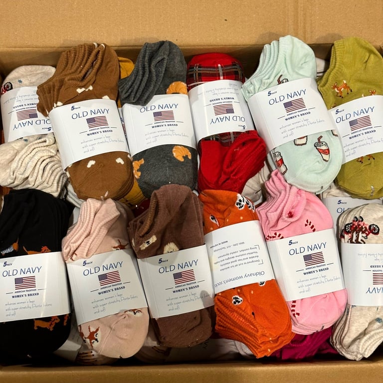 Set 5 đôi TẤT OLD NAVY HÀNG NGUYÊN PACK