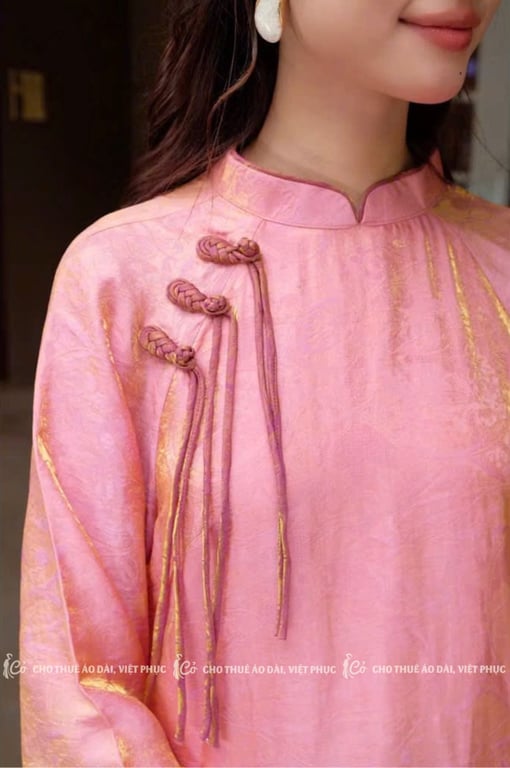 AD 4 tà tằm hồng 3 cúc dây thả (có bigsize)