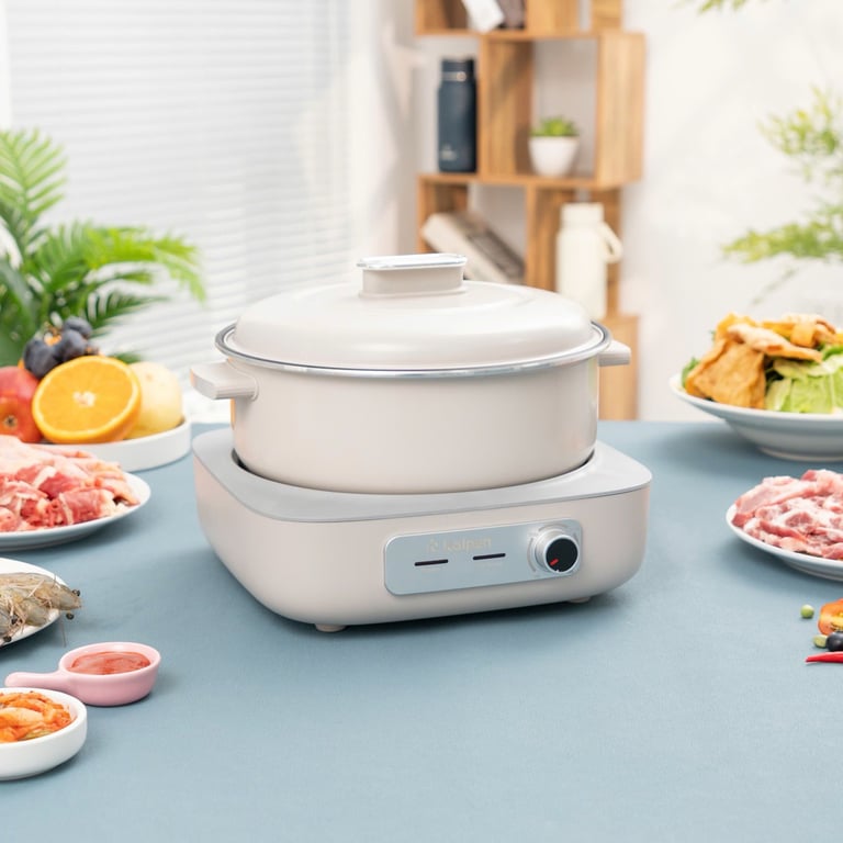 NỒI LẨU ĐIỆN KHAY LẨU THÁO RỜI KALPEN P33 DUNG TÍCH 5L