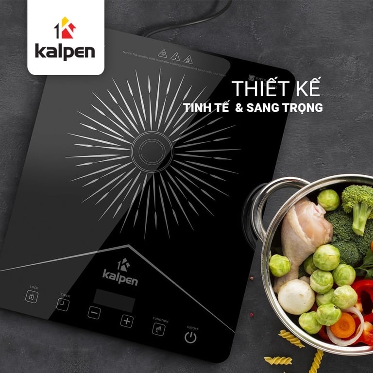 BẾP TỪ ĐƠN KALPEN ICK-1616 TẶNG KÈM NỒI LẨU SIZE 26CM