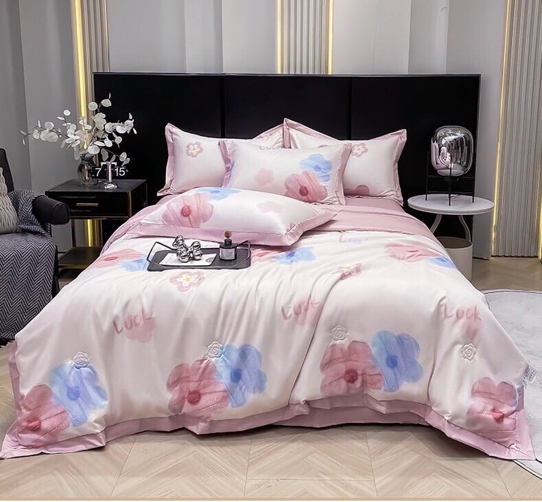 SET CHĂN GA GỐI LỤA THÁI 4 MÓN 𝐓𝐄𝐍𝐂𝐄𝐋