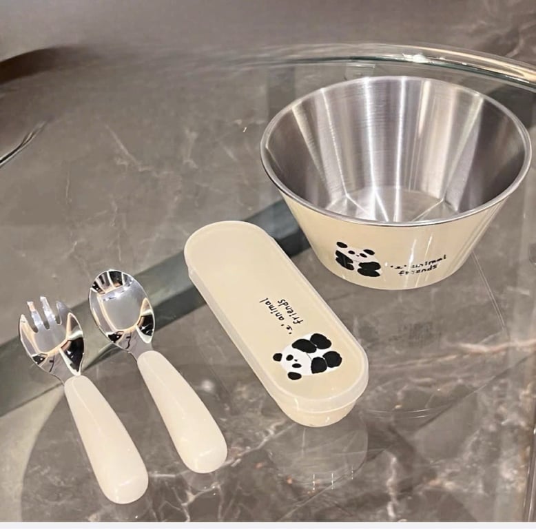 Set  Thìa dĩa inox 304 cho bé