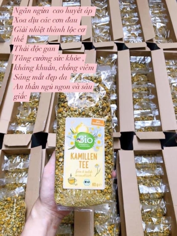 TRÀ CÚC HỮU CƠ NGUYÊN BÔNG DM BIO SẢN XUẤT TẠI ĐỨC