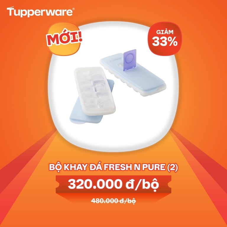 Bộ khay đá presh n pure