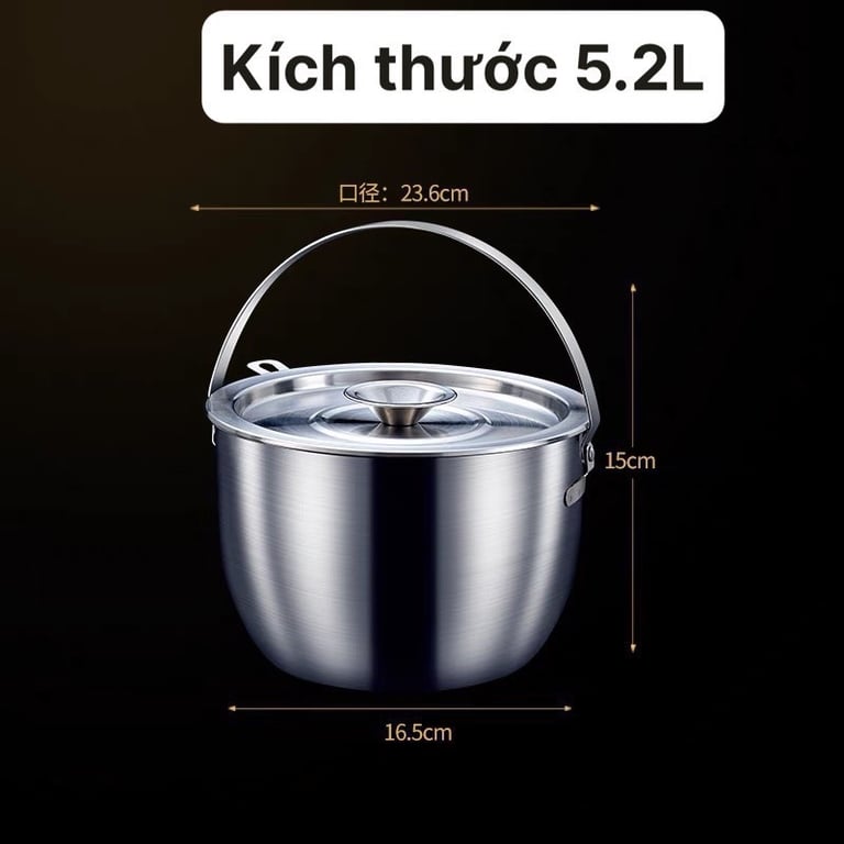 ÂU ĐỰNG MỠ =  𝗜𝗡𝗢𝗫 304 3.8L & 5.2L