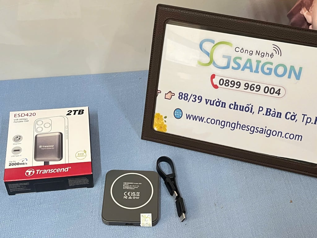 Ổ cứng di động SSD Transcend 2Tb TS2TESD420C (USB-C/ 2000Mb/s/ 2000Mb/s/ Bạc)