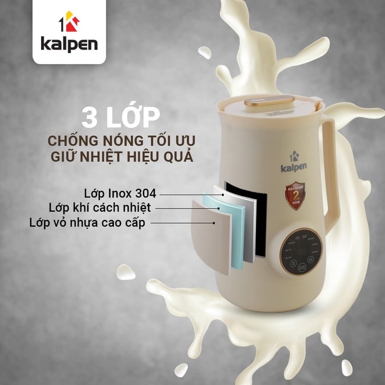 MÁY LÀM SỮA HẠT MINI KALPEN H1 và H2 600ml