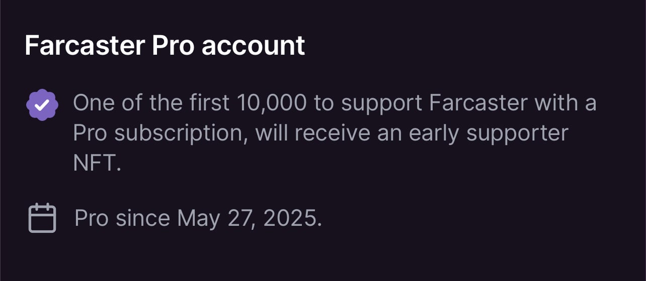 farcaster pro account