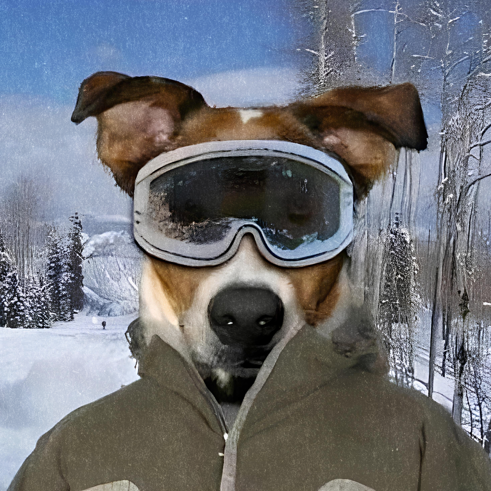 Ski Goggles Dog