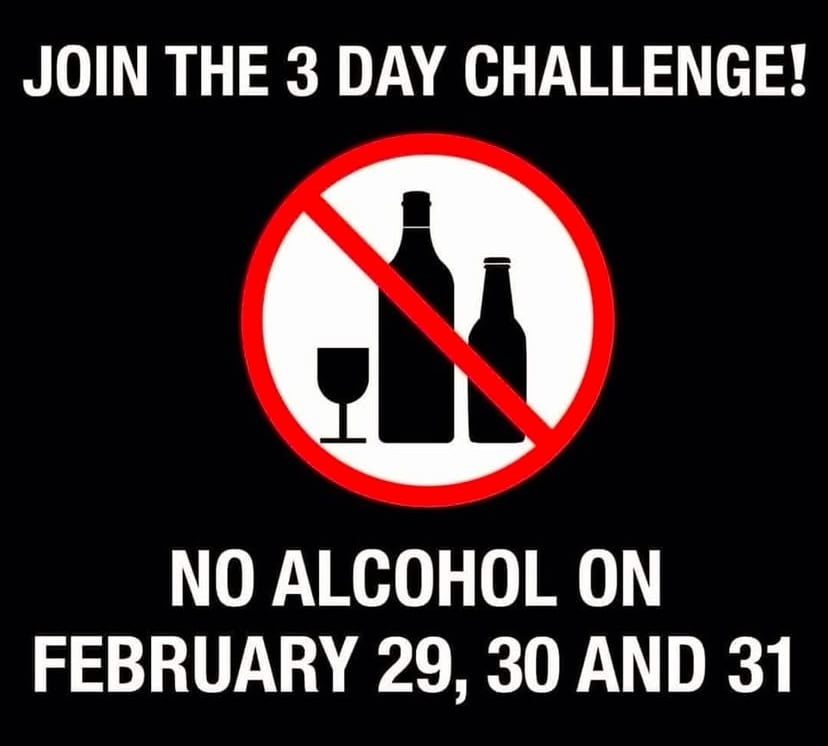No alcohol