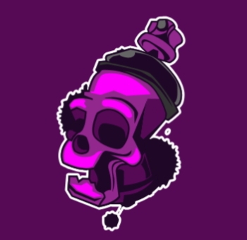 Purple Skull Spray