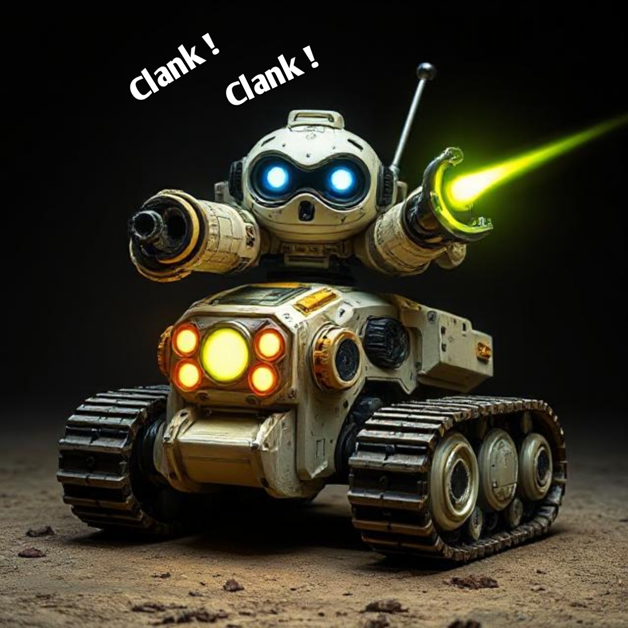 CLANK! Clank!