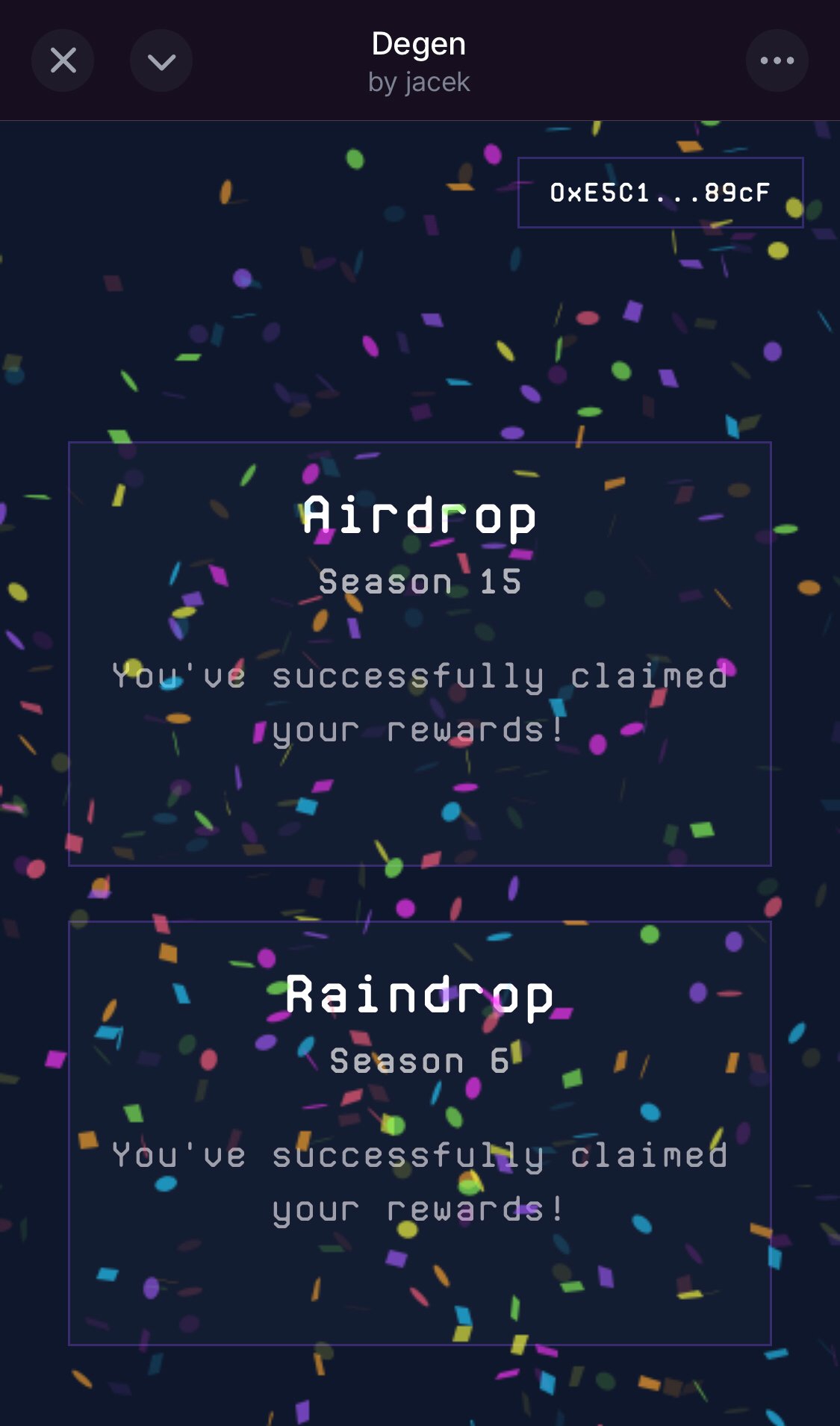 Claim Celebration