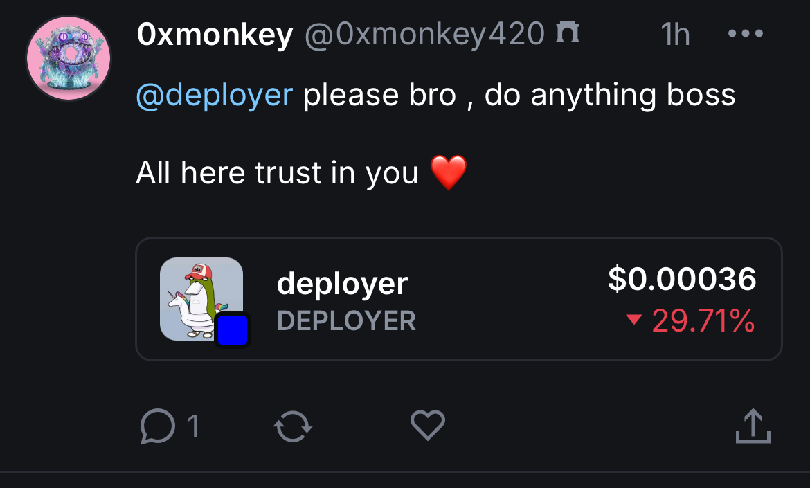 Embed from @deployer