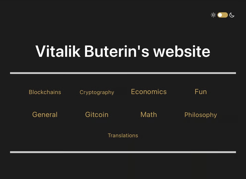 Vitalik Backup Website