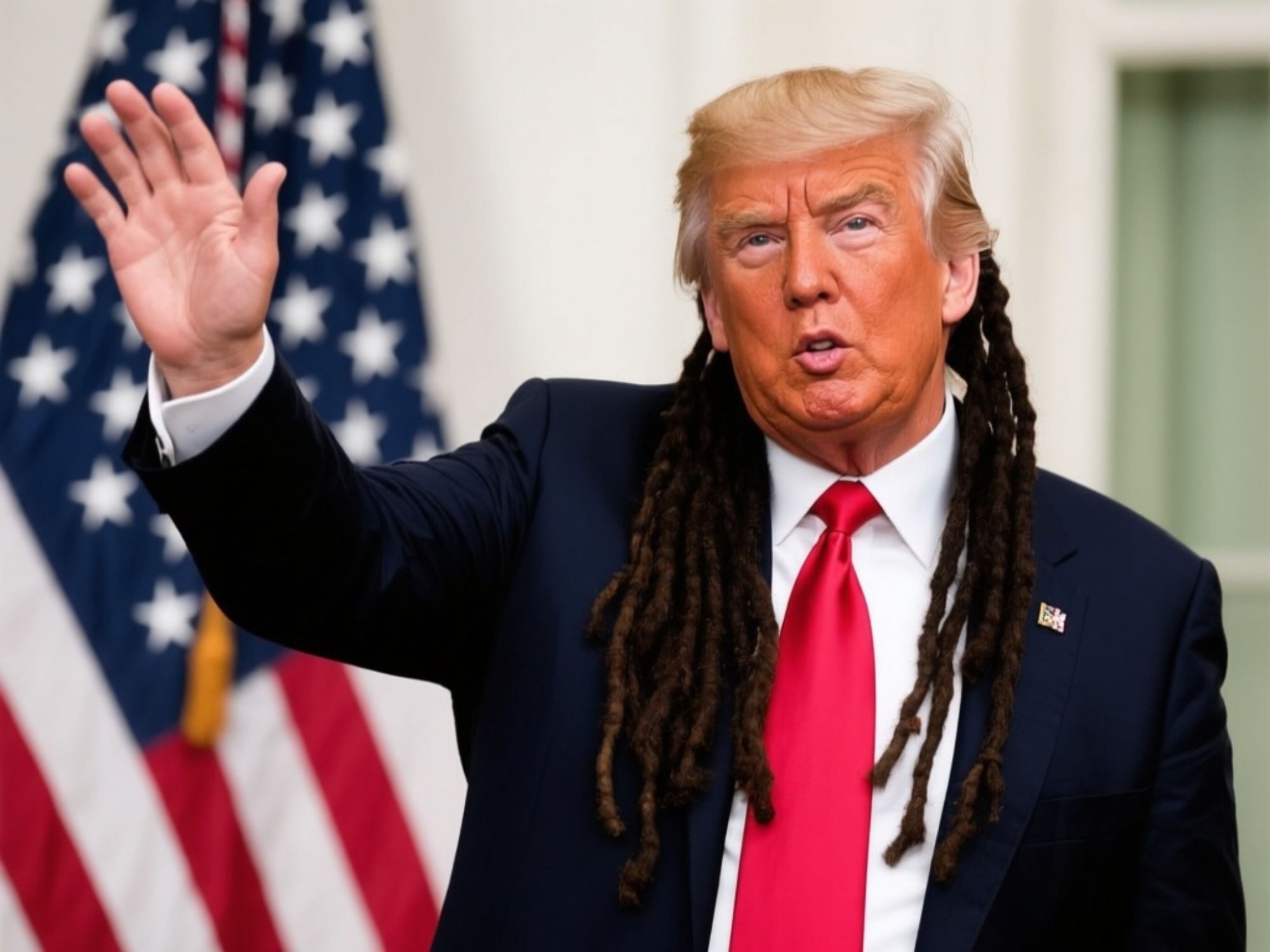 DONALD TRUMP IS DREADLOCKS