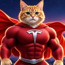 Super Tesla Cat