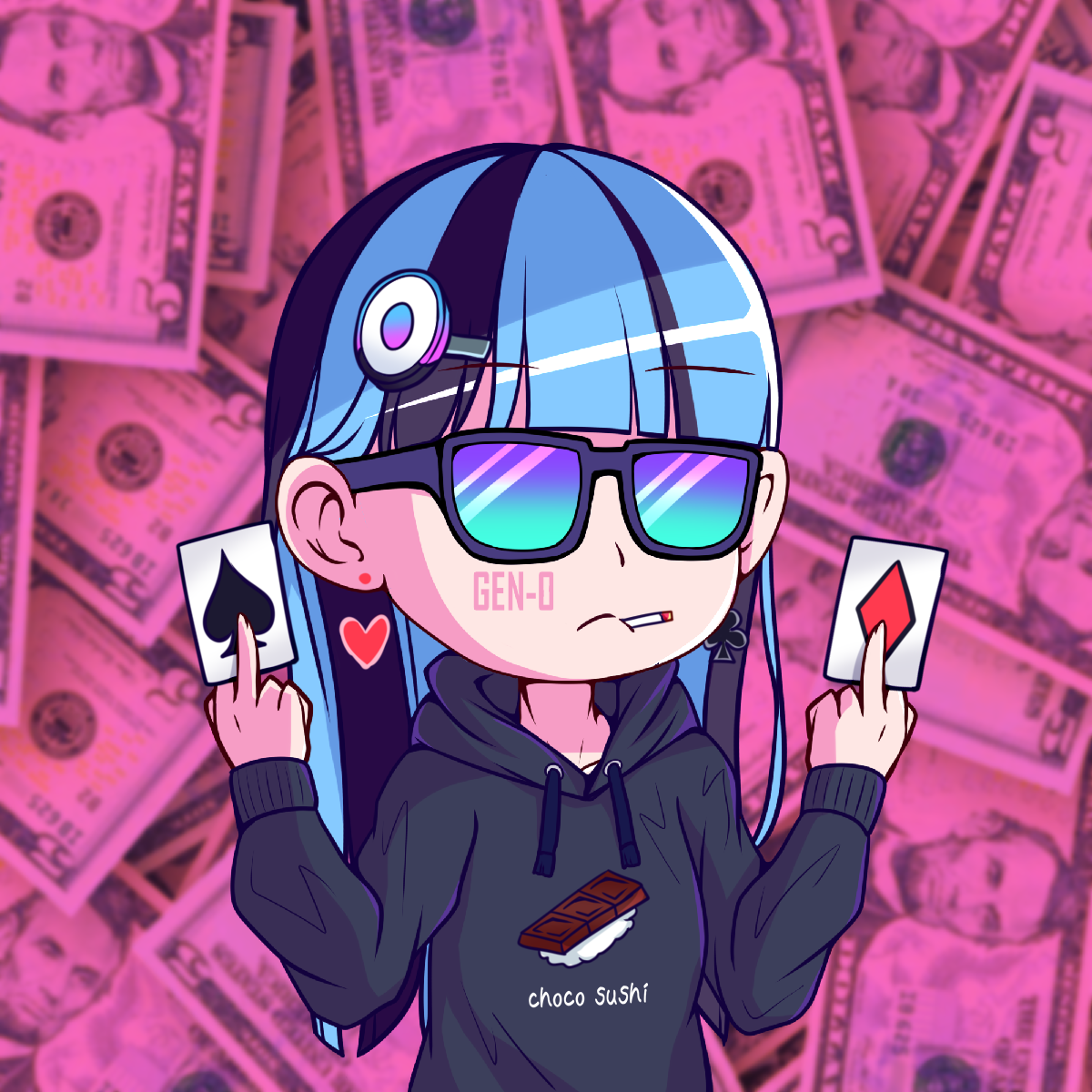 bluemt🔵🔴🎩🐸.base.eth pfp
