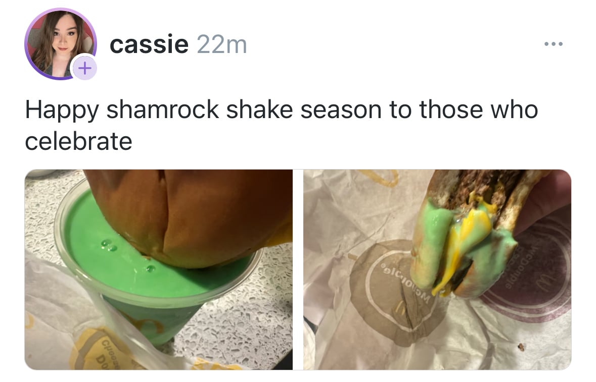 Shamrock shake season