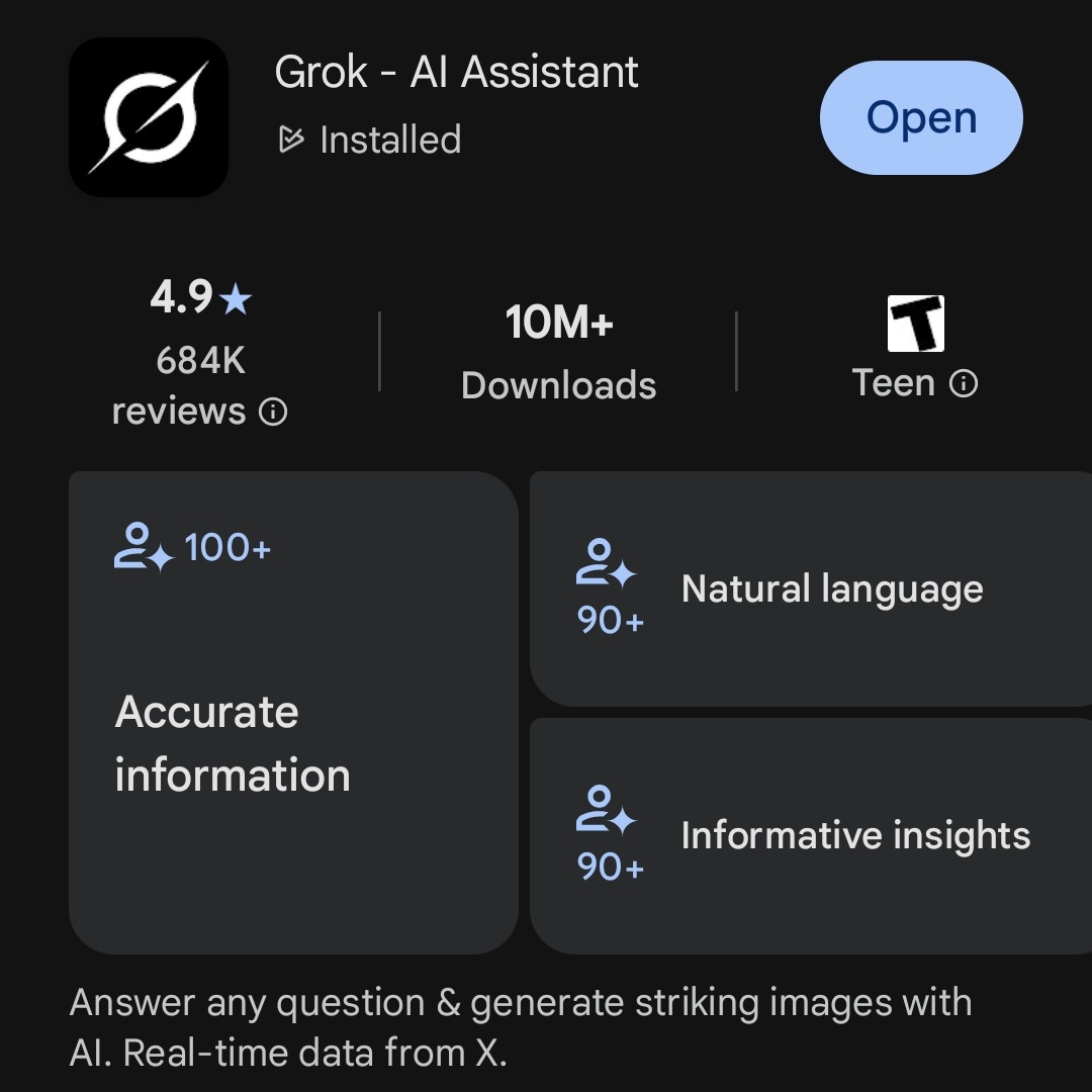 The GROK Android app