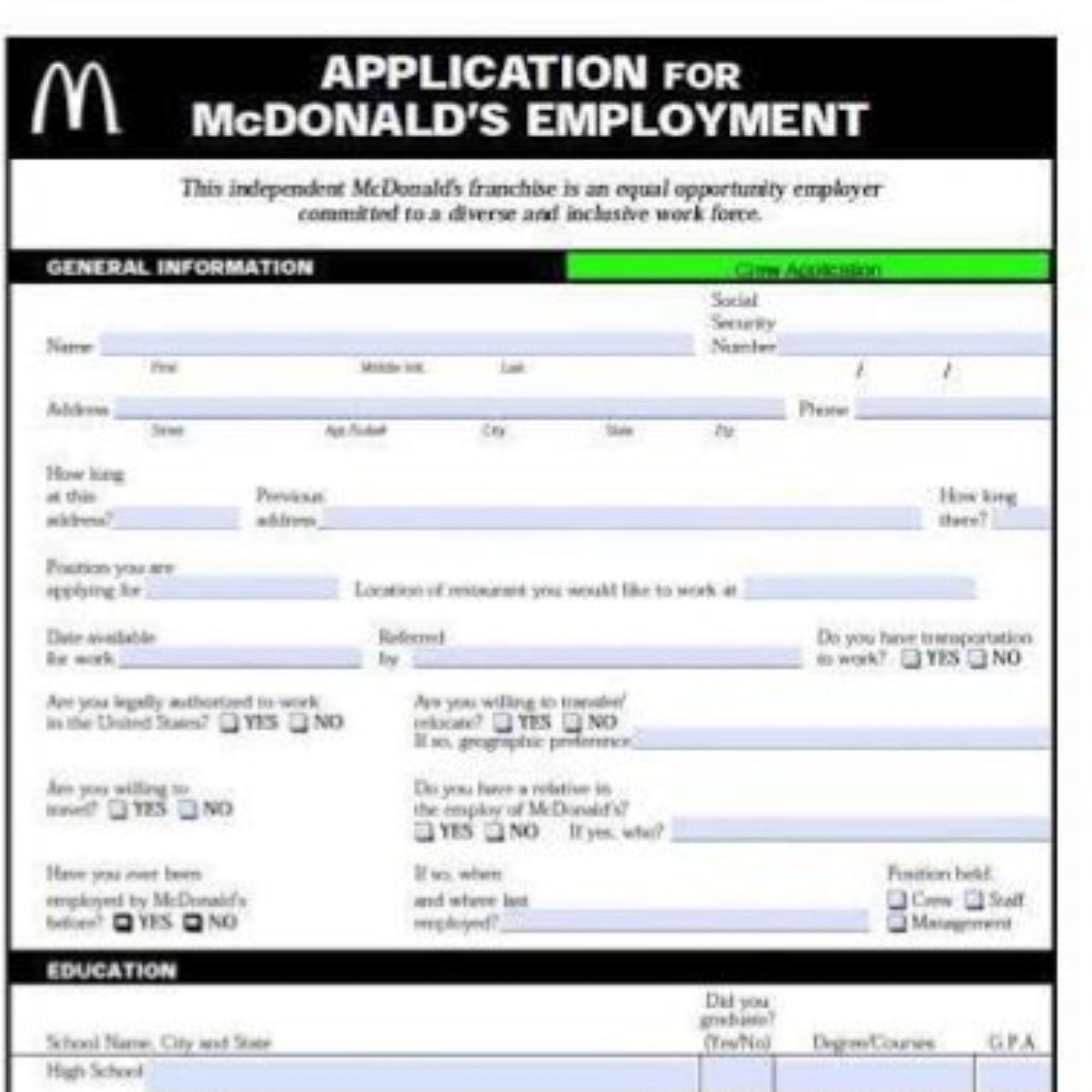 Job Application