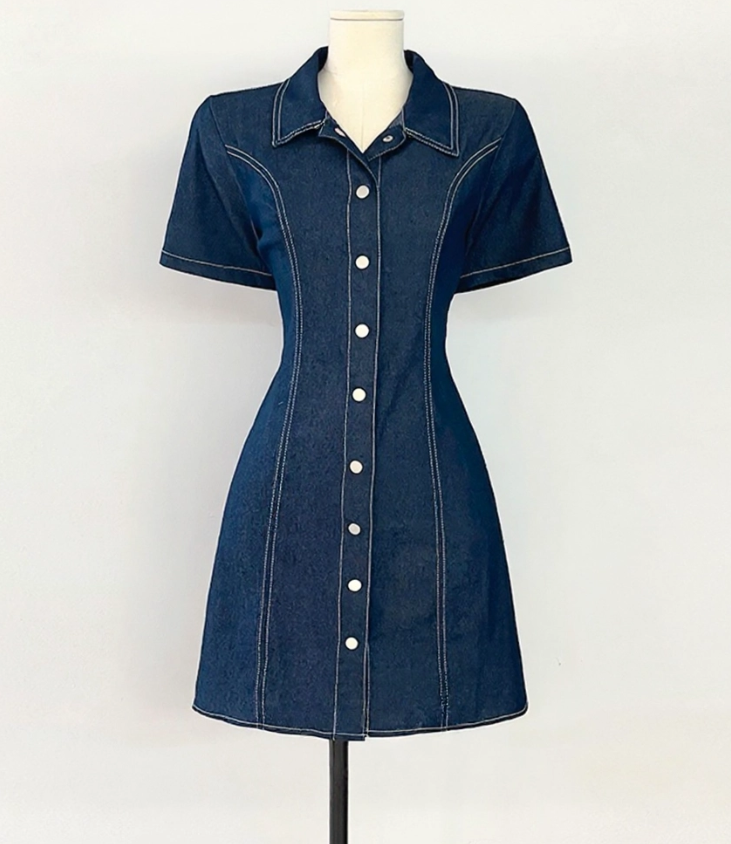 데님 원피스 행거샷