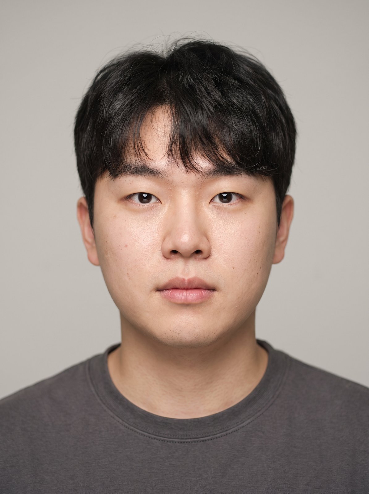 순박하고 투박한 무드의 남성 생성 모델 얼굴