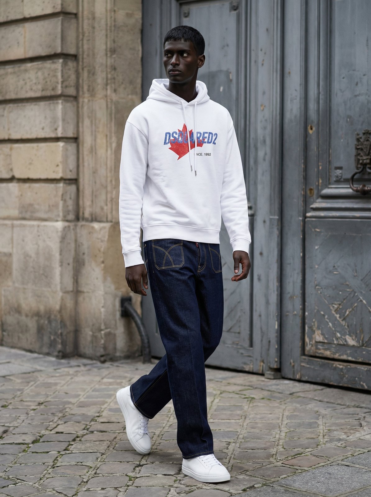 디스퀘어드2 후디, 파리 자갈길 스트릿 스타일