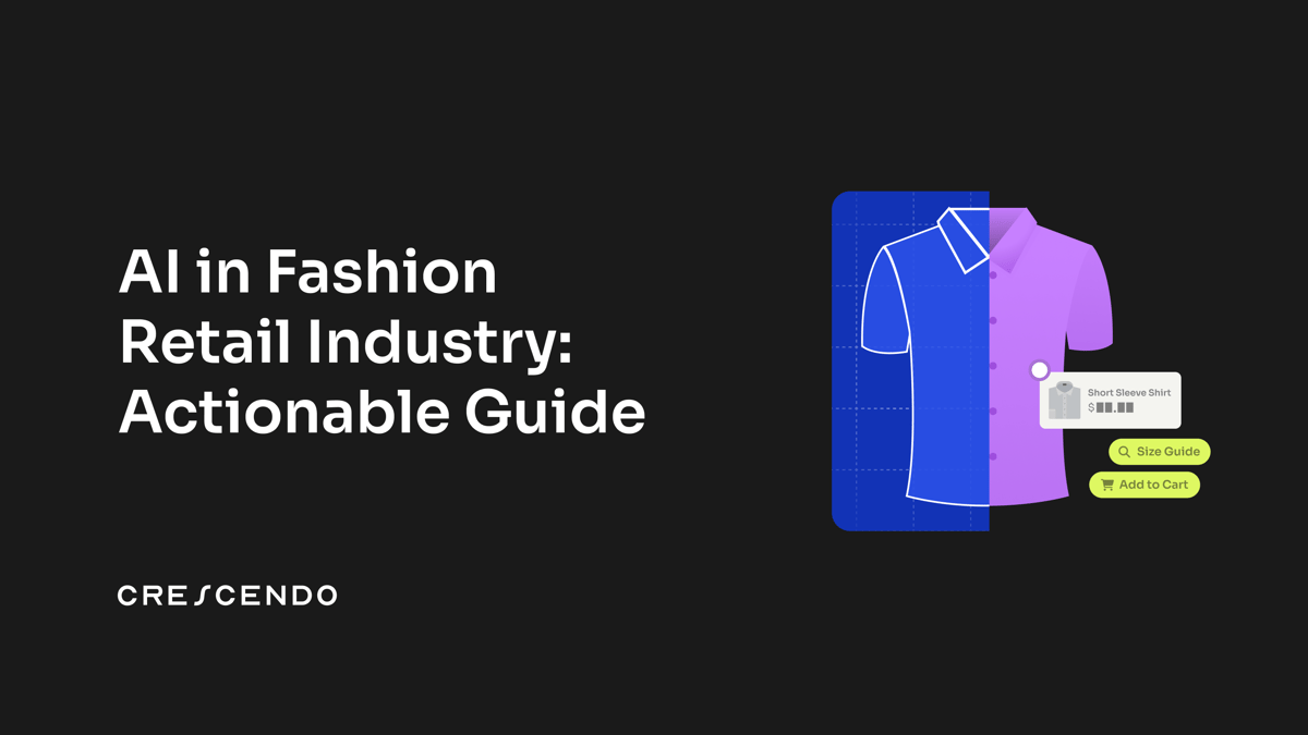 A small fashion brand uses AI tools to create personalized product recommendations for customers (Source: Crescendo AI)