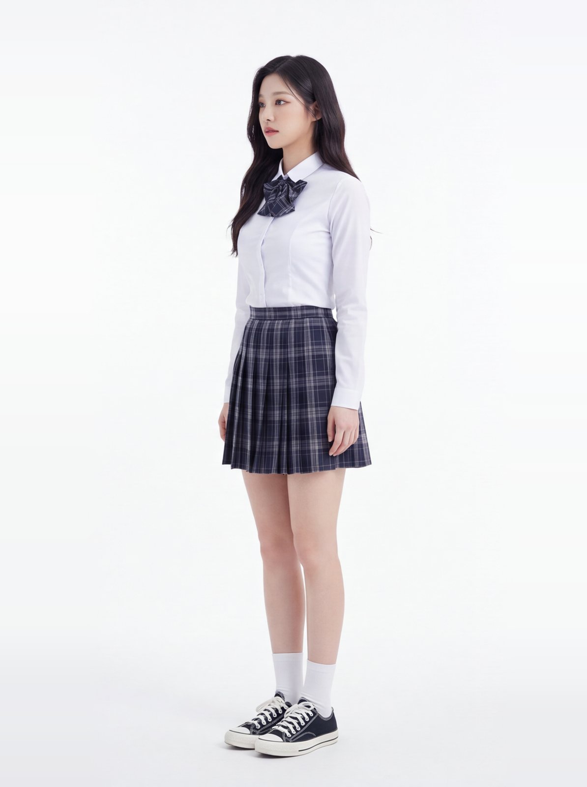 여학생 교복 호리즌 룩북 측면 컷 2