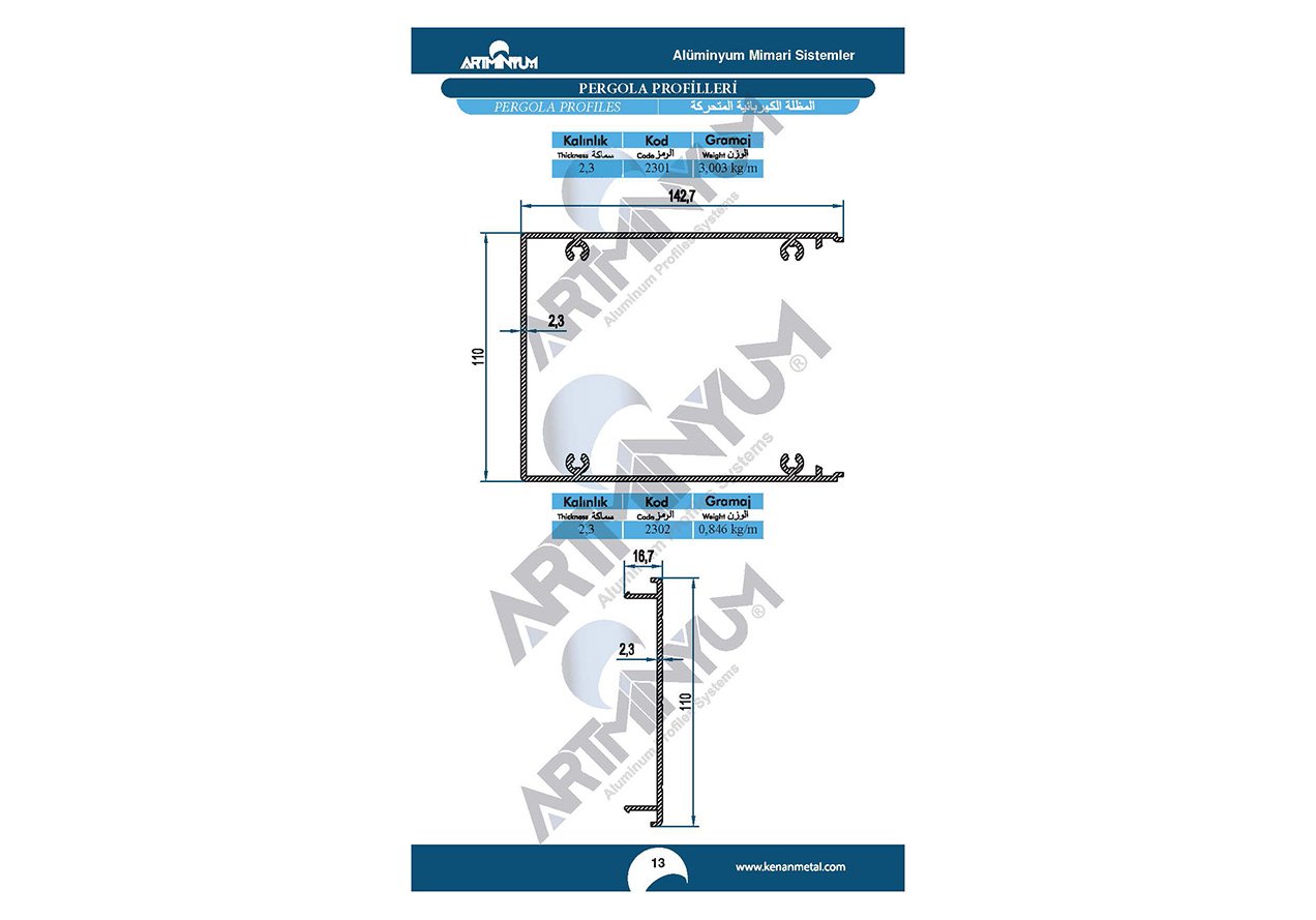 Pergola Profiles