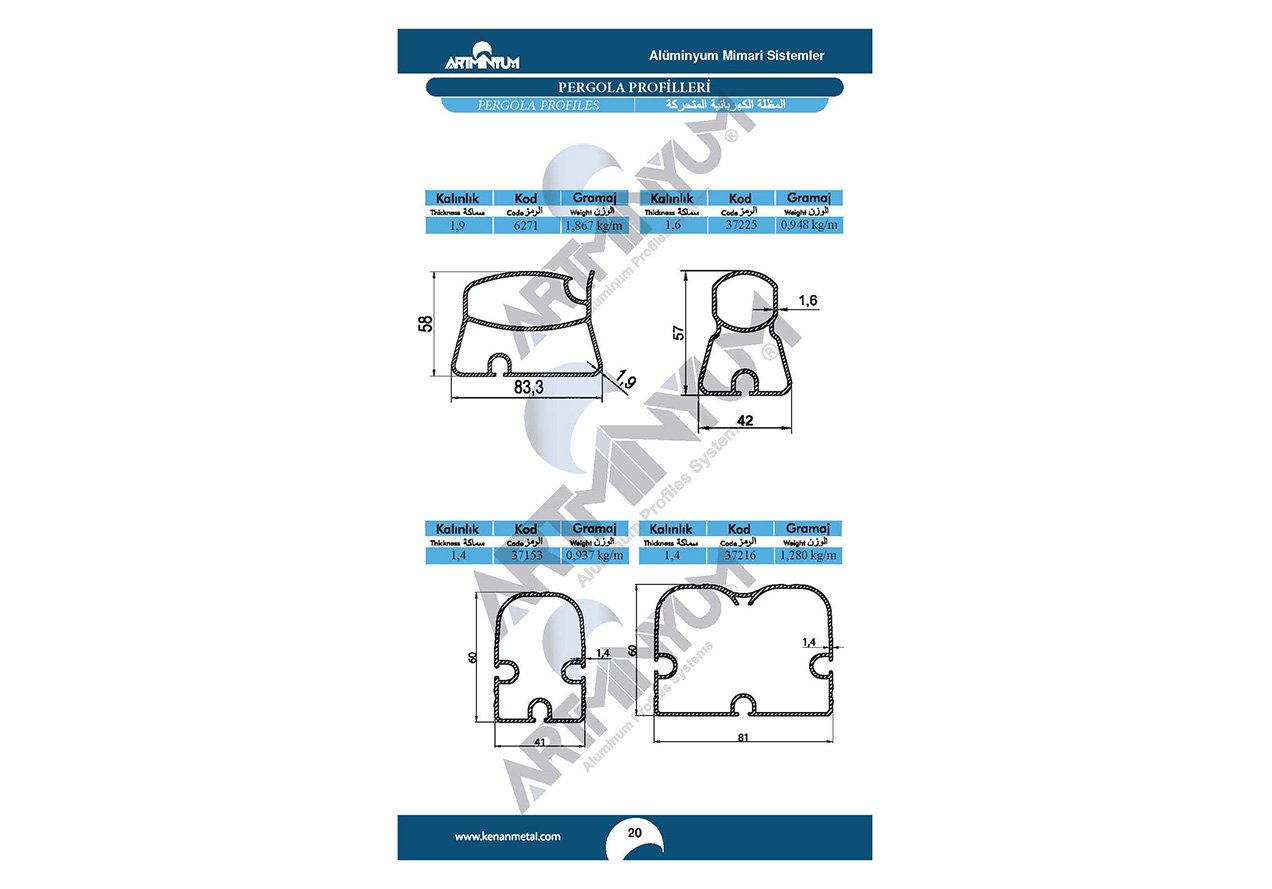 Pergola Profiles