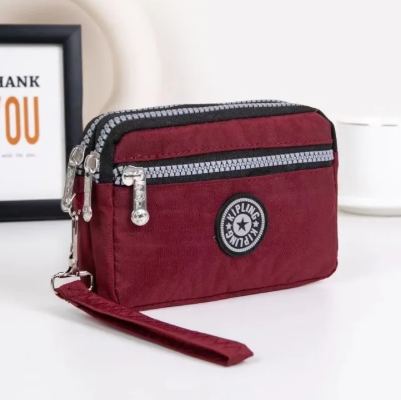 Cocosale 3zipper wristlet clutches handbag pouch coin purse