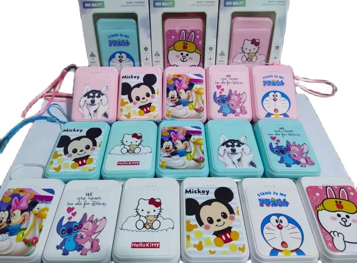 BlessS/ PowerBank Mini Karakter 2 USB High Quality Smartphone Fast Charge