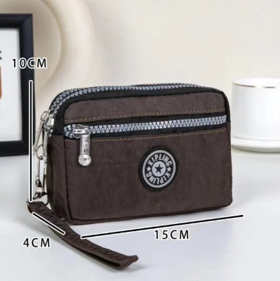 Cocosale 3zipper wristlet clutches handbag pouch coin purse