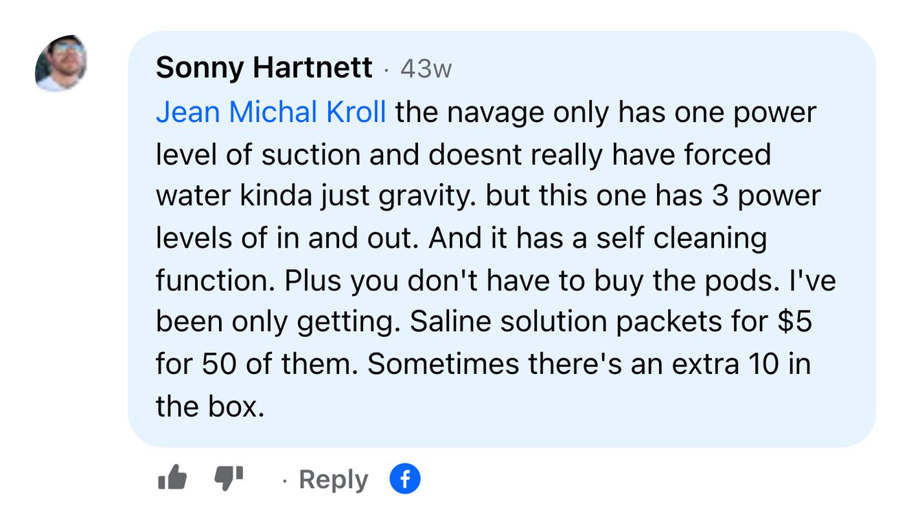 Facebook comment from Sonny Hartnett