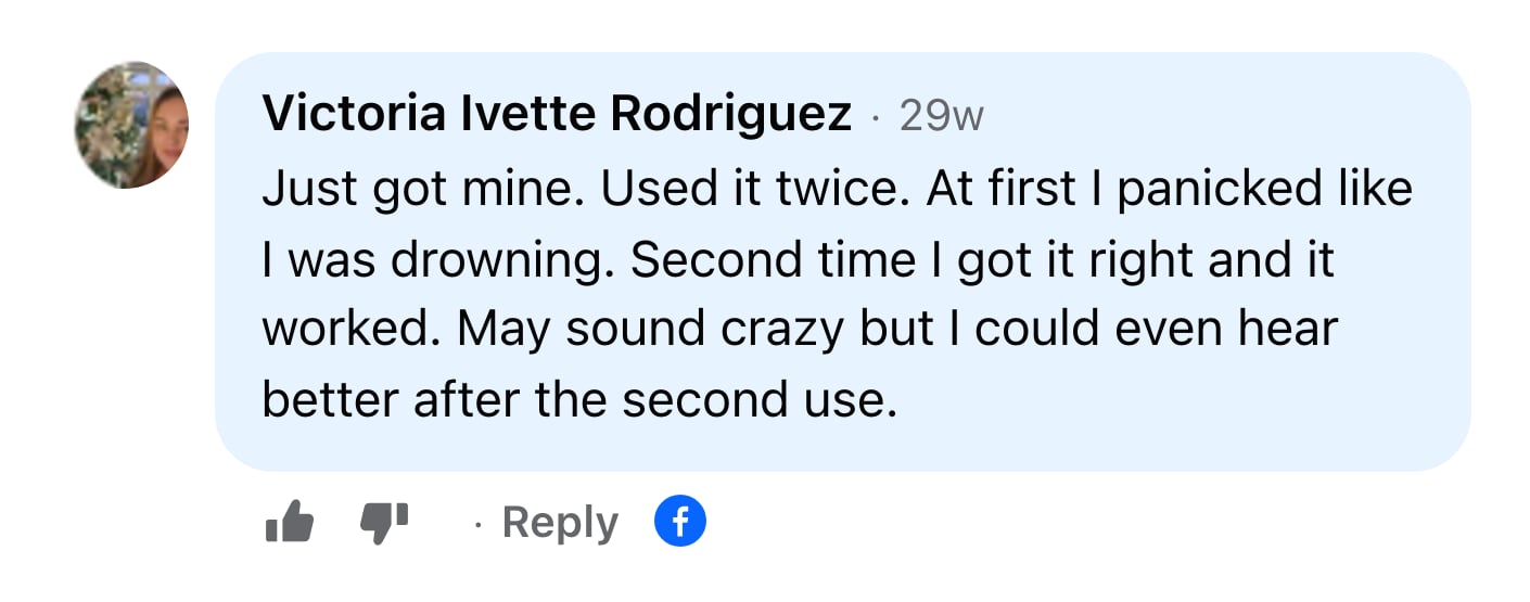 Facebook comment from Victoria Ivette Rodriguez