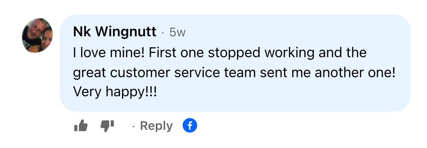Facebook comment from Nk Wingnutt