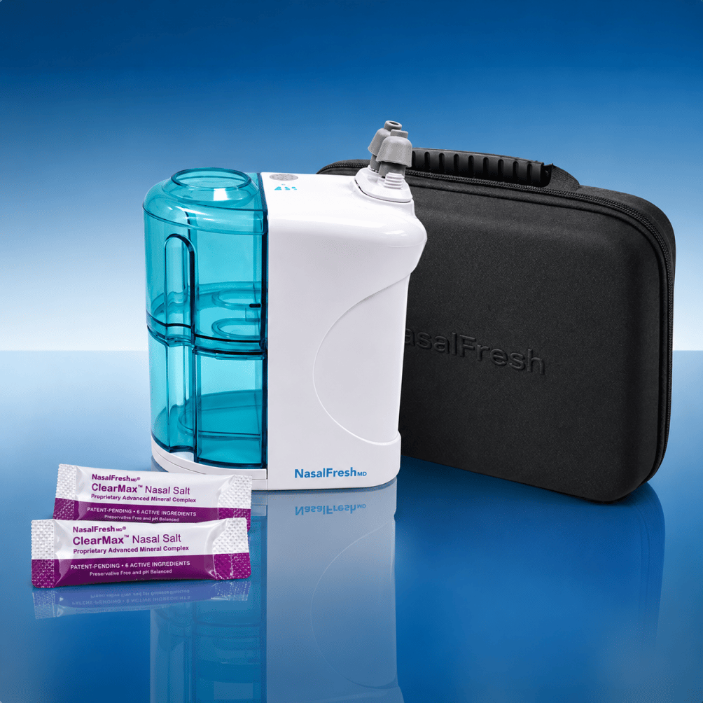 NasalFresh MD Premium Bundle with travel case and ClearMax rinse packets