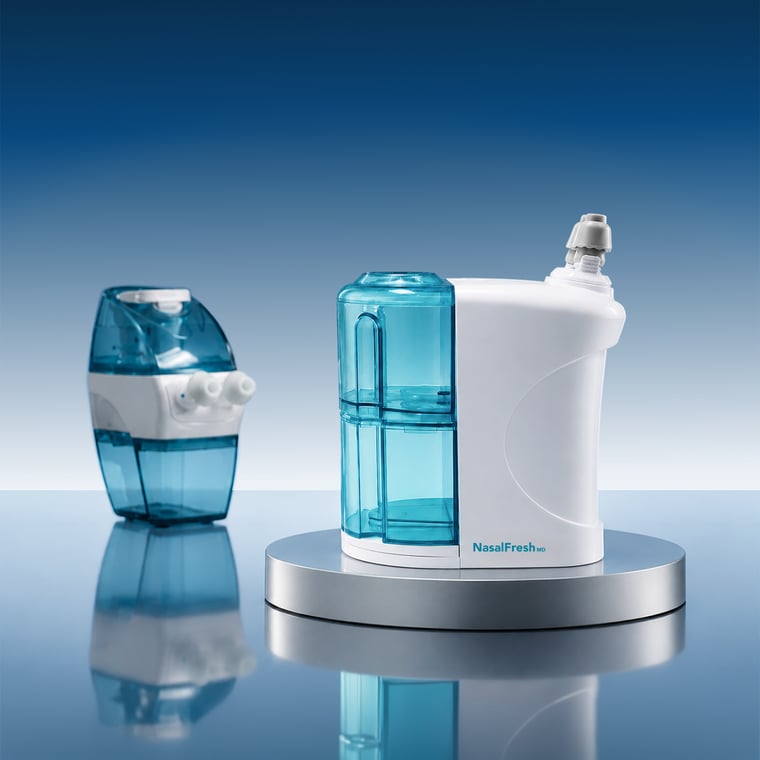 NasalFresh MD next to a Navage device