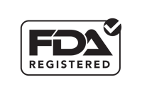 FDA Registered logo with a checkmark symbol.