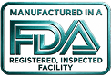 Manufactured in an FDA-registered, inspected facility