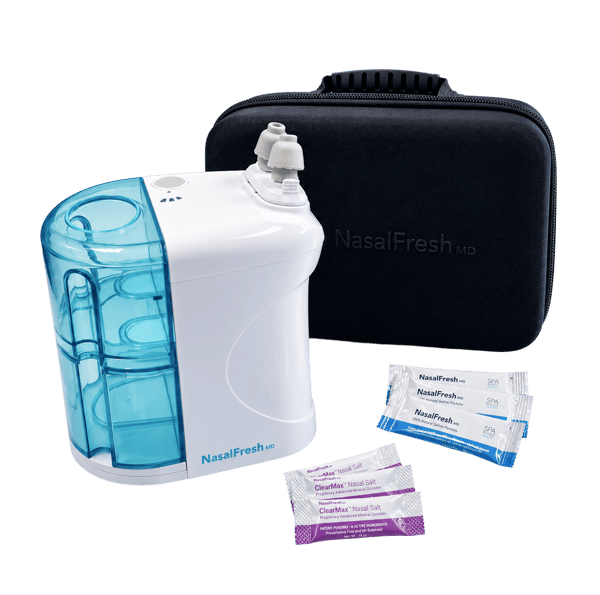 NasalFresh MD system with travel case and ClearMax rinse packets